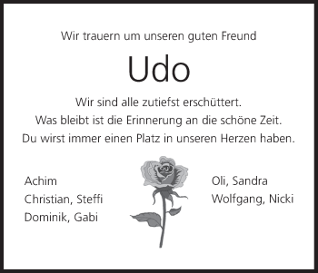 Anzeige von Udo  von MGO