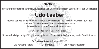Anzeige von Udo Laaber von MGO