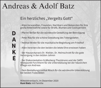 Anzeige von Andreas Batz von MGO