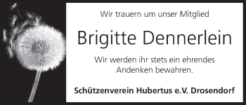 Anzeige von Brigitte Dennerlein von MGO