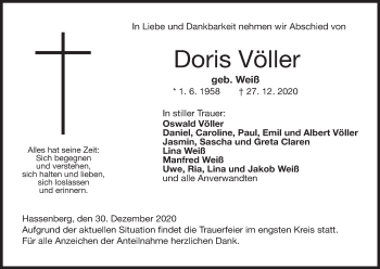 Anzeige von Doris Völler von MGO