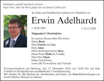 Anzeige von Erwin Adelhardt von MGO