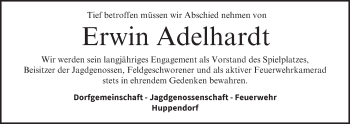 Anzeige von Erwin Adelhardt von MGO