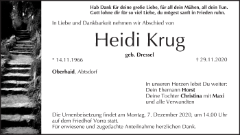 Anzeige von Heidi Krug von MGO