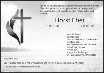 Anzeige von Horst Eber von MGO