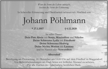 Anzeige von Johann Pöhlmann von MGO