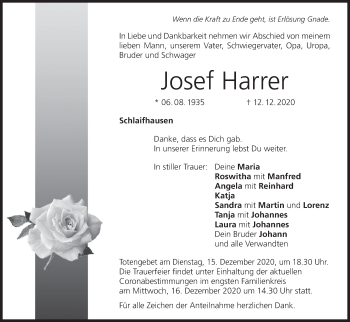 Anzeige von Josef Harrer von MGO