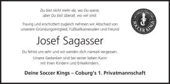 Anzeige von Josef Sagasser von MGO