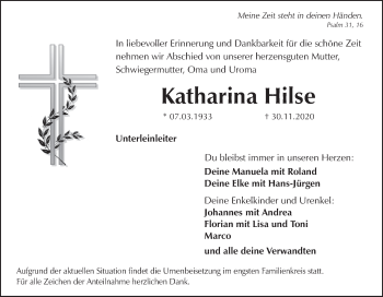 Anzeige von Katharina Hilse von MGO