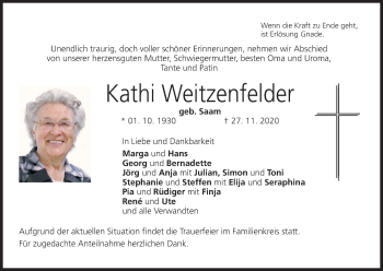 Anzeige von Kathi Weitzenfelder von MGO