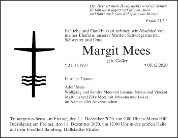 Anzeige von Margit Mees von MGO