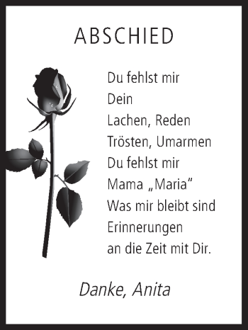 Anzeige von Maria  von MGO