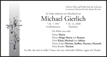 Anzeige von Michael Gierlich von MGO