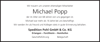 Anzeige von Michael Popp von MGO