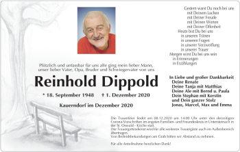 Anzeige von Reinhold Dippold von MGO