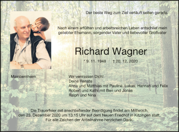 Anzeige von Richard Wagner von MGO