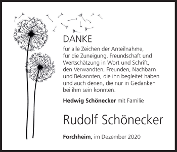 Anzeige von Rudolf Schönecker von MGO