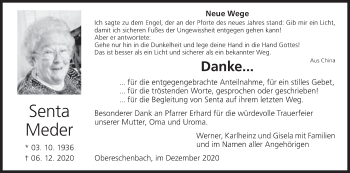 Anzeige von Senta Meder von MGO
