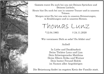 Anzeige von Thomas Lunz von MGO