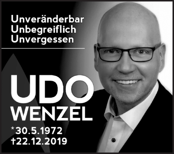 Anzeige von Udo Wenzel von MGO