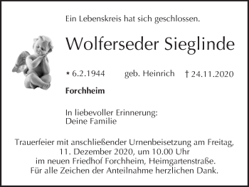 Anzeige von Wolferseder Sieglinde von MGO
