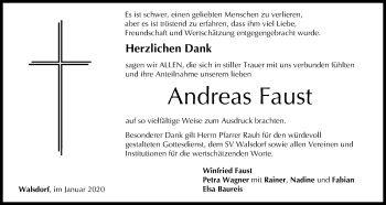 Anzeige von Andreas Faust von MGO
