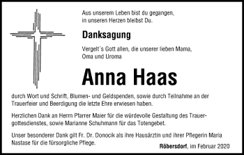 Anzeige von Anna Haas von MGO