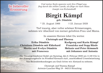 Anzeige von Birgit Kämpf von MGO