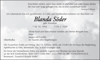 Anzeige von Blanda Söder von MGO