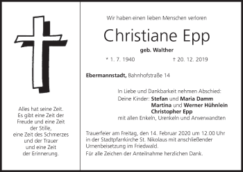 Anzeige von Christiane Epp von MGO