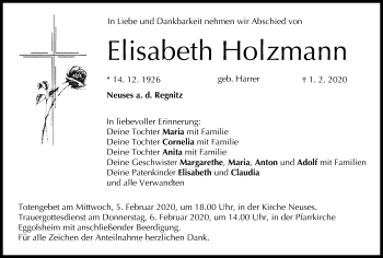 Anzeige von Elisabeth Holzmann von MGO
