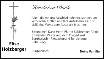 Anzeige von Elise Holzberger von MGO