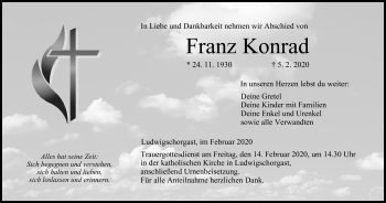 Anzeige von Franz Konrad von MGO