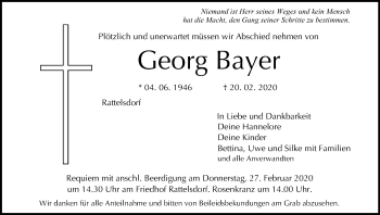 Anzeige von Georg Bayer von MGO