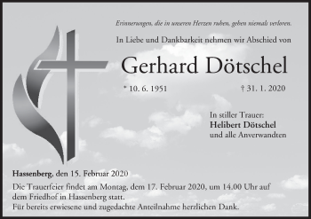 Anzeige von Gerhard Dötschel von MGO