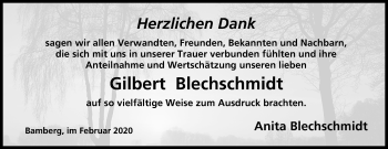Anzeige von Gilbert Blechschmidt von MGO
