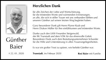 Anzeige von Günther Baier von MGO