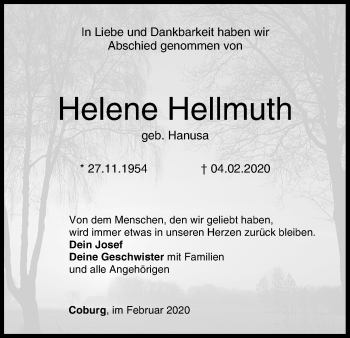 Anzeige von Helene Hellmuth von MGO