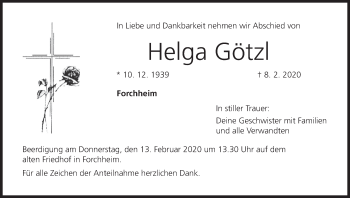 Anzeige von Helga Götzl von MGO