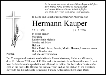 Anzeige von Hermann Kauper von MGO