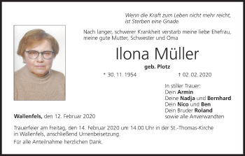 Anzeige von Ilona Müller von MGO