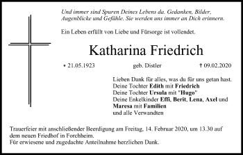 Anzeige von Katharina Friedrich von MGO