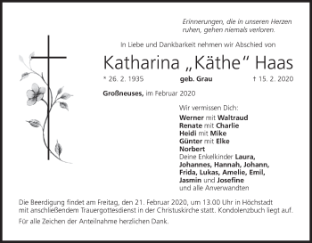 Anzeige von Katharina Haas von MGO