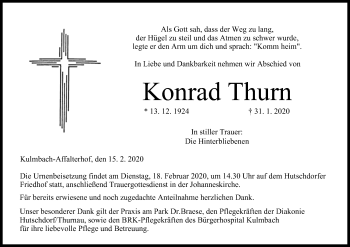 Anzeige von Konrad Thurn von MGO