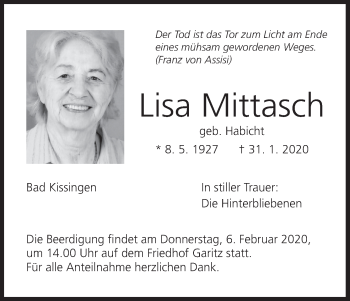 Anzeige von Lisa Mittasch von MGO