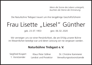 Anzeige von Lisette Günther von MGO