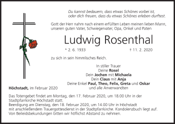 Anzeige von Ludwig Rosenthal von MGO