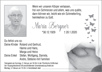 Anzeige von Maria Bergner von MGO