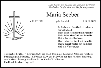 Anzeige von Maria Seeber von MGO