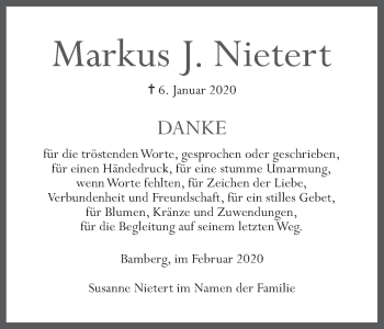 Anzeige von Markus J. Nietert von MGO